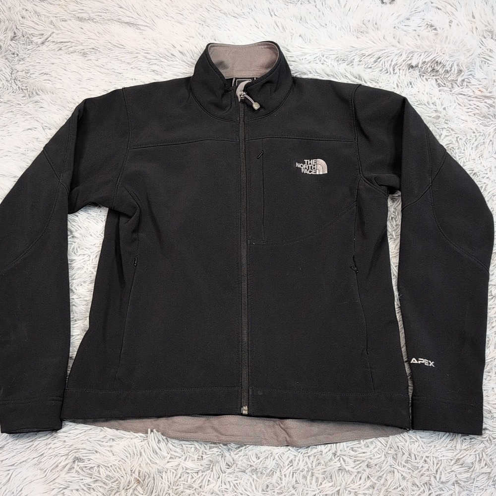 The‎ North Face Jacket Womens M Black Apex Athletic Stretch Zip Up Pockets